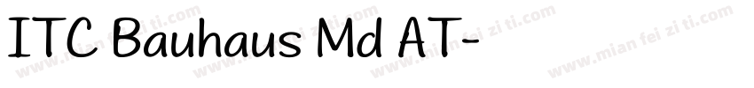 ITC Bauhaus Md AT字体转换